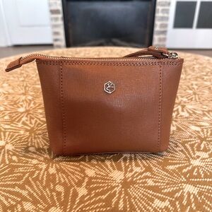 Valentina Small Leather Cosmetic Bag